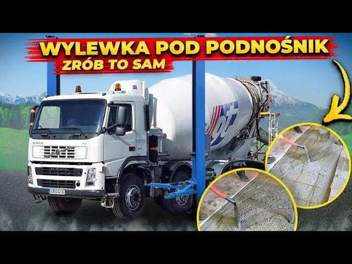 Przygotowanie fundamentu pod podnośnik nożycowy