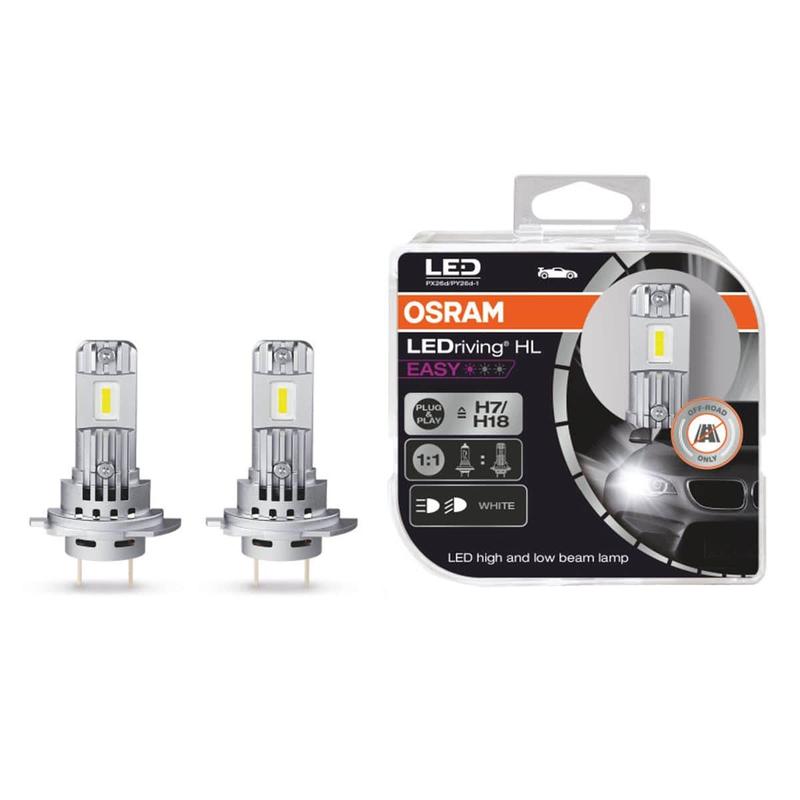 Wymiana żarówek halogenowych na LED H7