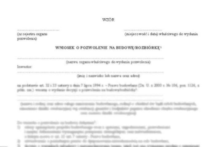 Dokumenty do wznowienia pozwolenia na budowę