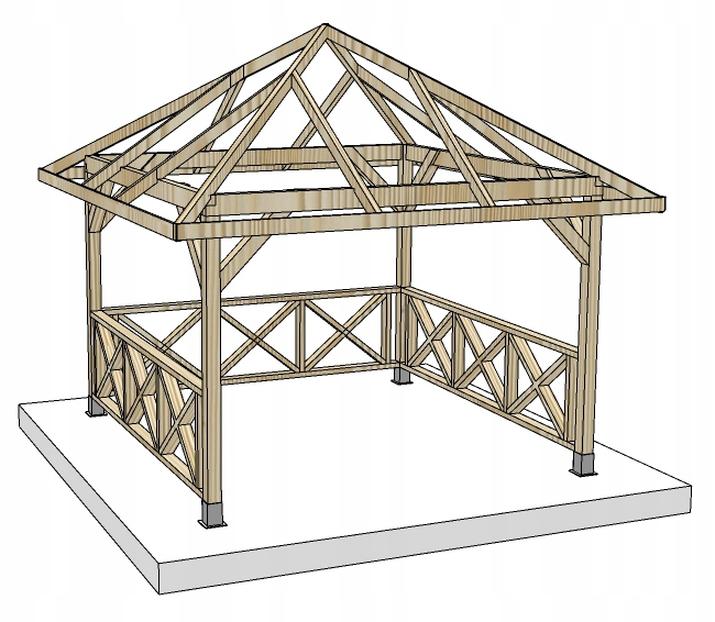 Pokrycie dachu altany