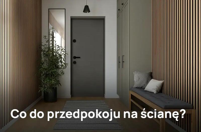 Wykończenie ścian w przedpokoju